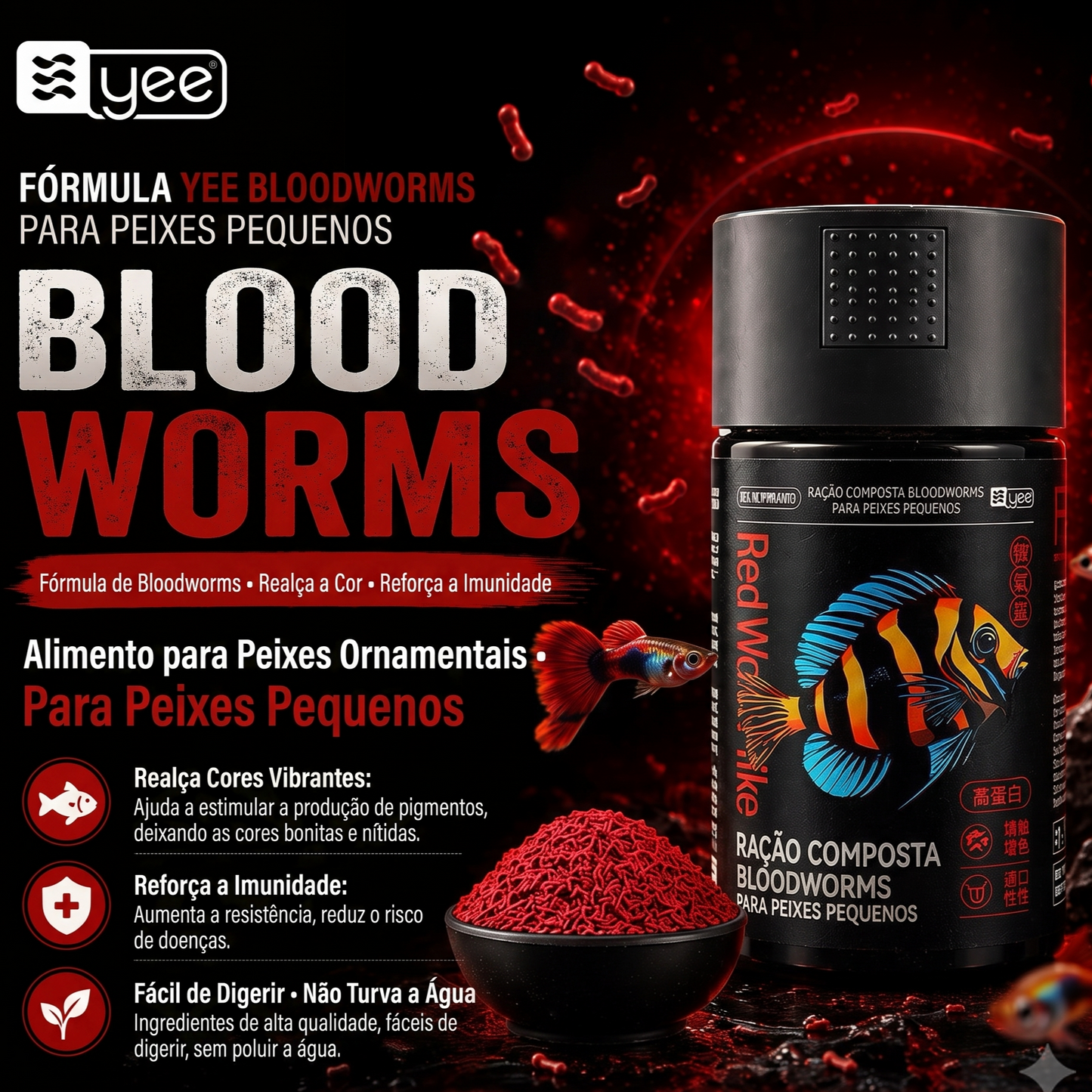 Granulado Bloodworms YEE 0,5mm